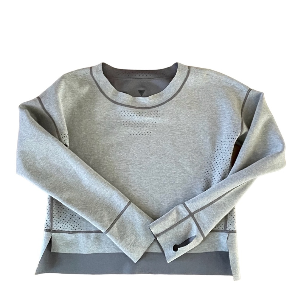 Victoria’s Secret Reversible Cropped workout Sweatshirt -‎ Gray. Size Medium